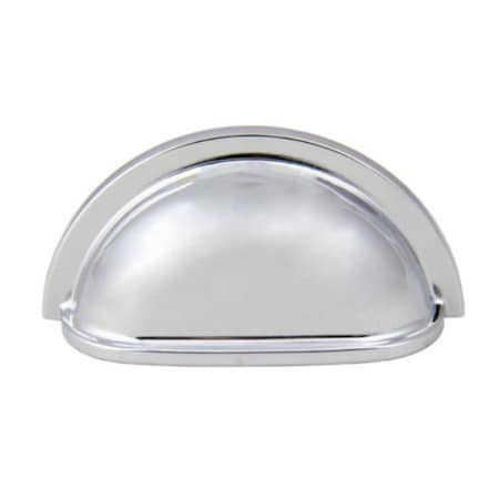 Crown 3-1/2" Cup Cabinet Pull with 3" Center to Center Polished Chrome Finish CHP953PC